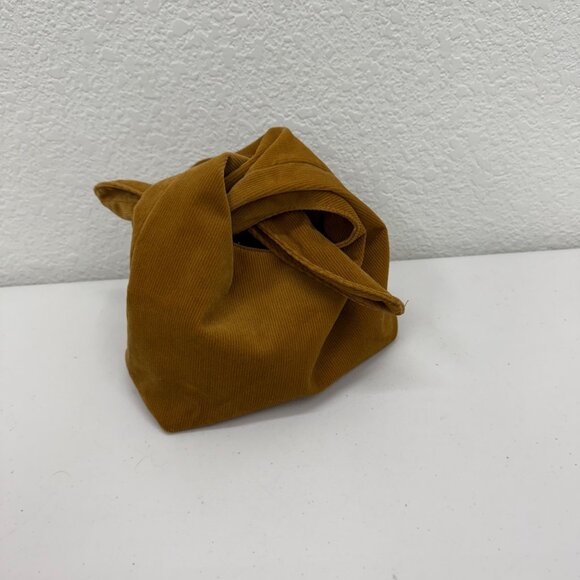 Merit Beauty Minimalist Cosmetic Makeup Bag Corduroy Tie Top Pouch Small Bucket - Picture 2 of 4